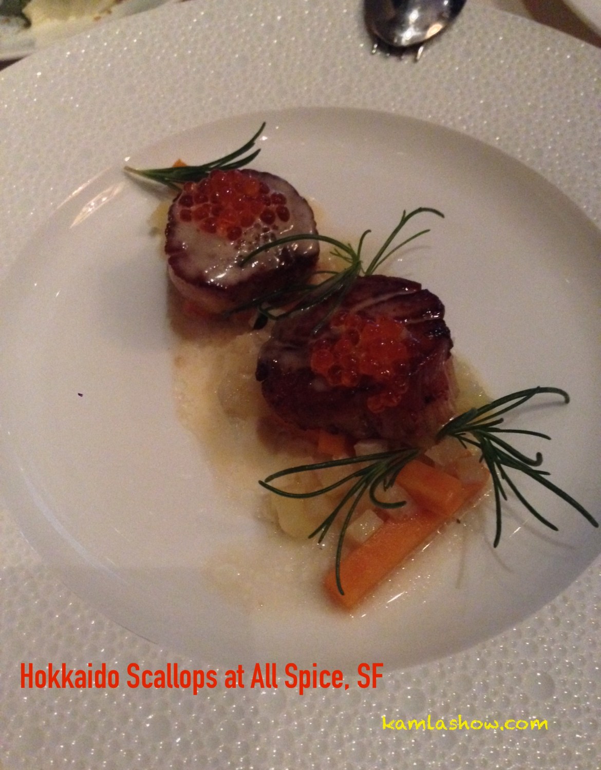 Hokkaido Scallops, Allspice
